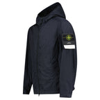 Stone Island Crinkle Reps NY Hooded Jacket in Navy