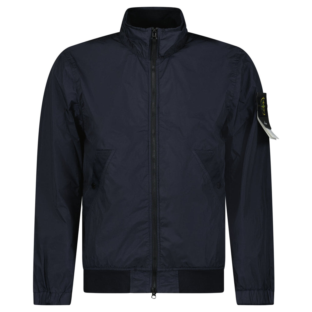 Stone Island Crinkle Reps NY Jacket in Navy Blue