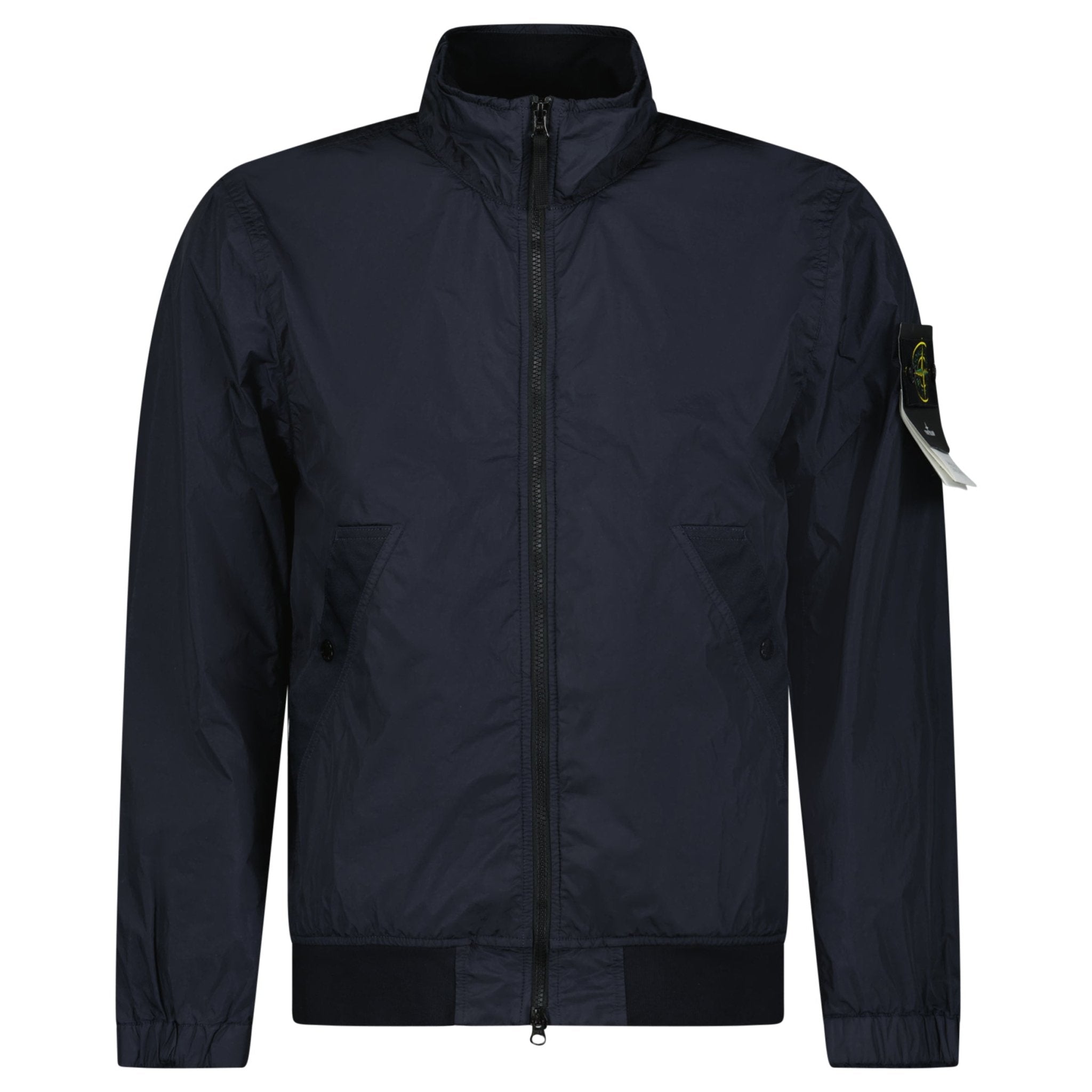 Stone Island Crinkle Reps NY Jacket in Navy Blue