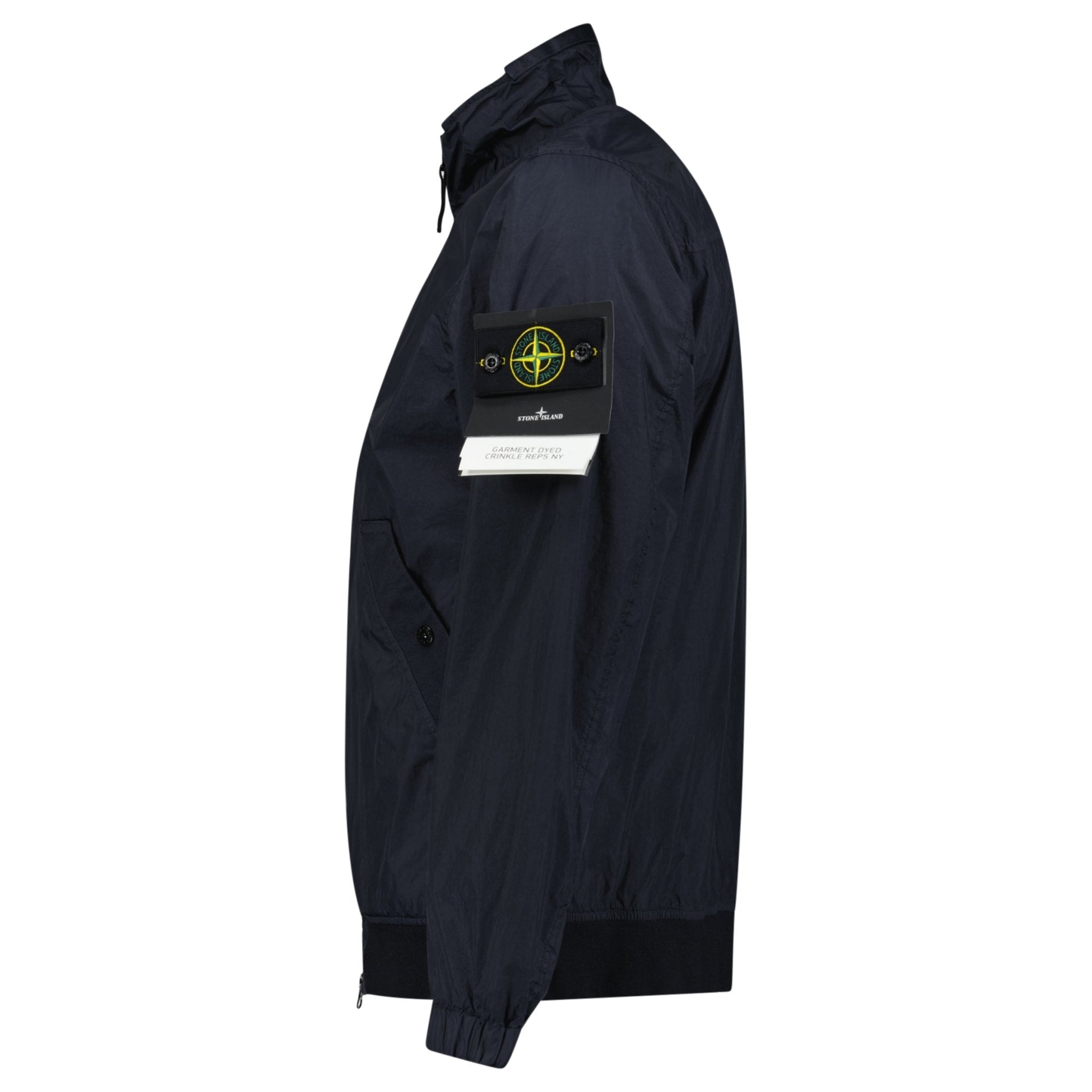 Stone Island Crinkle Reps NY Jacket in Navy Blue