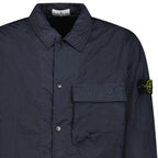 Stone Island Crinkle Reps NY Padded Overshirt in Navy