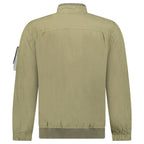 Stone Island Crinkle Reps NY Stand Collar Jacket in Military Green