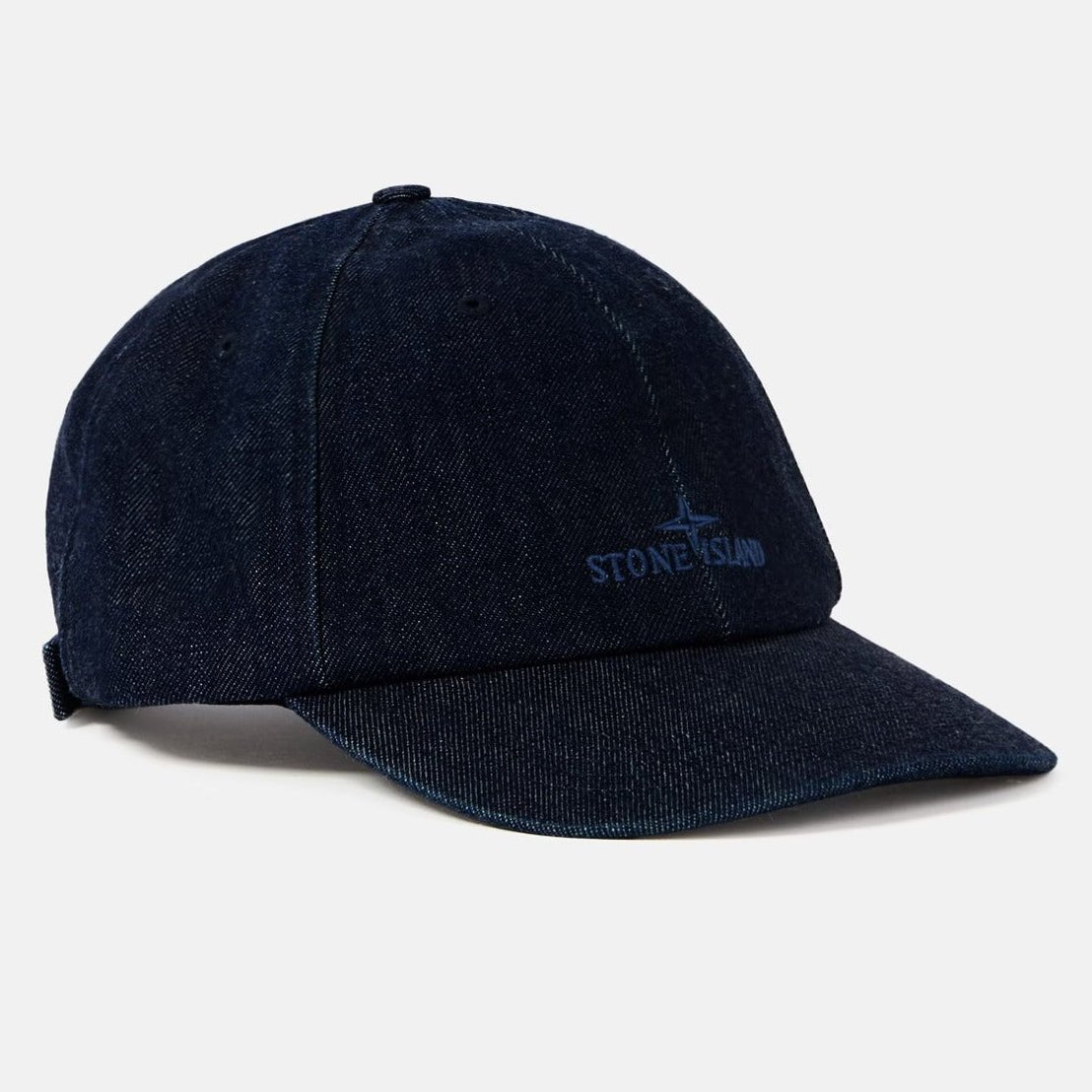 Stone Island Denim-Rinsed Baseball Cap in Blue