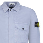 Stone Island Dense Cotton Twill-TC Overshirt in Air Force Blue