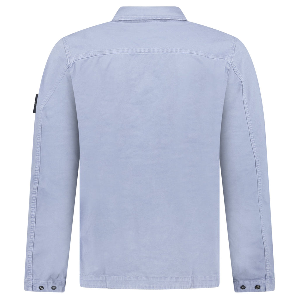 Stone Island Dense Cotton Twill-TC Overshirt in Air Force Blue