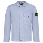 Stone Island Dense Cotton Twill-TC Overshirt in Air Force Blue