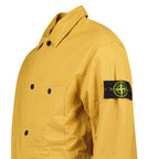 Stone Island Double-Coated Cotton Ripstop Overshirt in Mustard