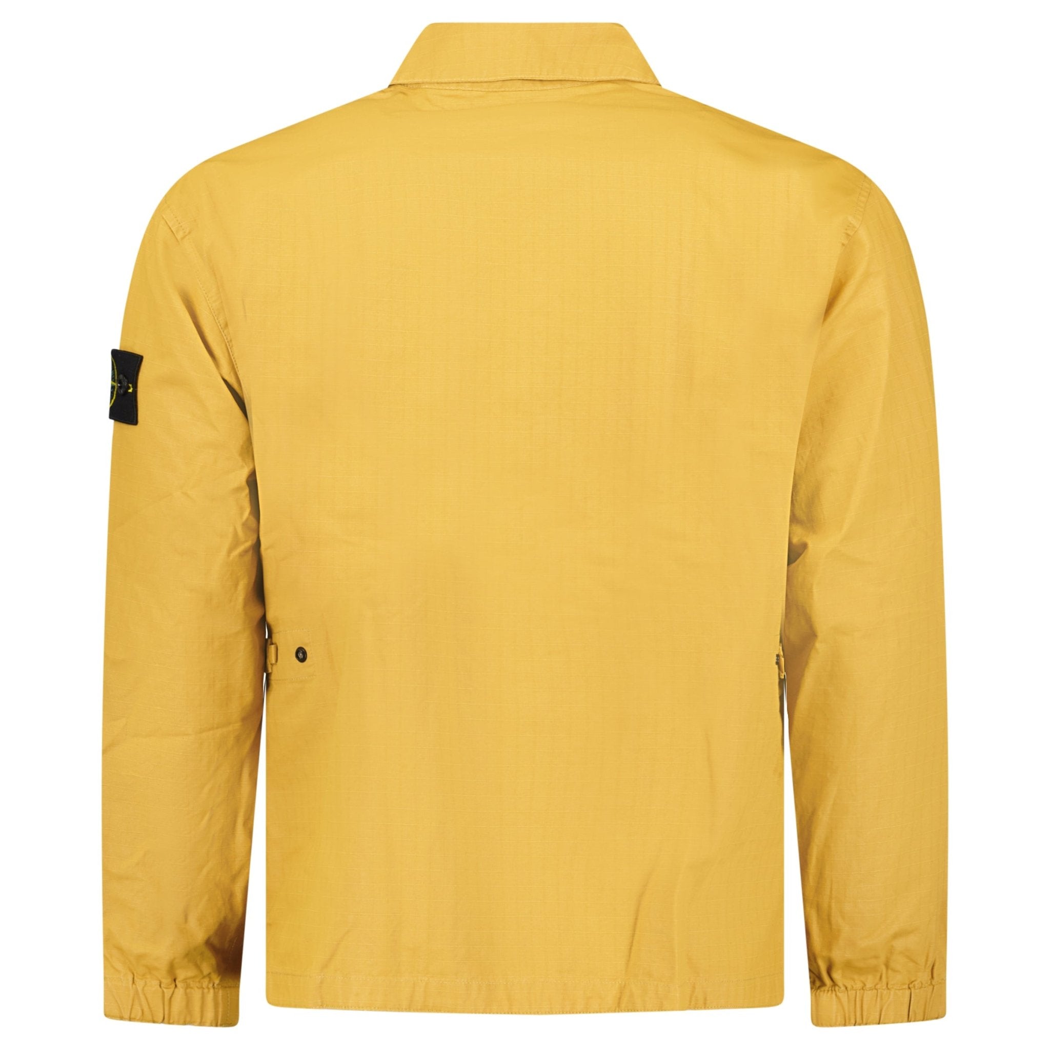 Stone Island Double-Coated Cotton Ripstop Overshirt in Mustard