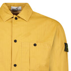 Stone Island Double-Coated Cotton Ripstop Overshirt in Mustard
