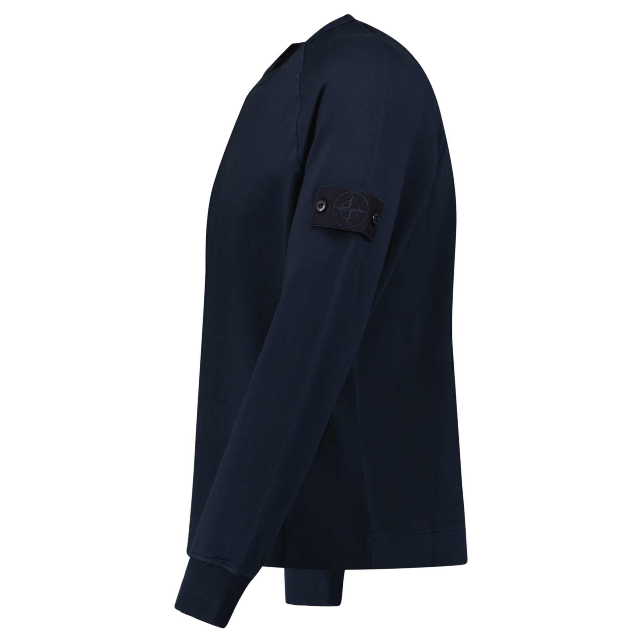 Stone Island Ghost Badge Crewneck Sweatshirt Navy