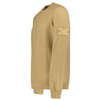 Stone Island Ghost Cotton Cashmere Crewneck Jumper in Dark Beige
