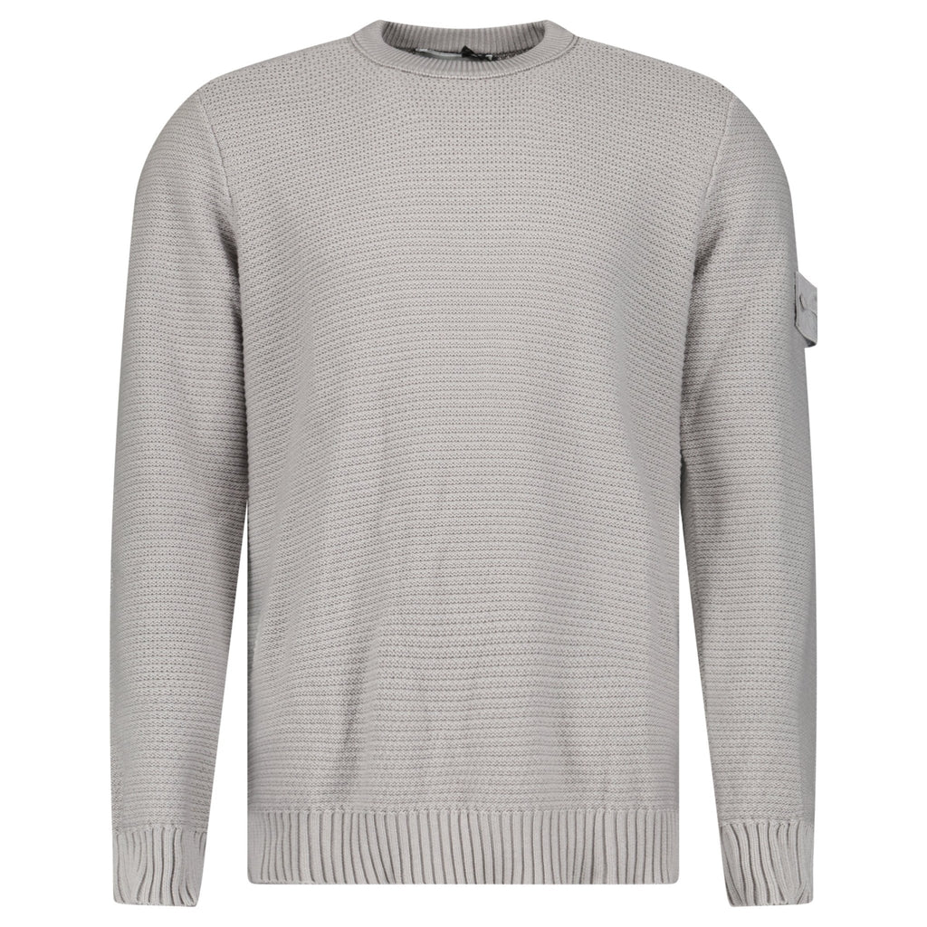 Stone Island Ghost Cotton Cashmere Crewneck Jumper in Dust Grey