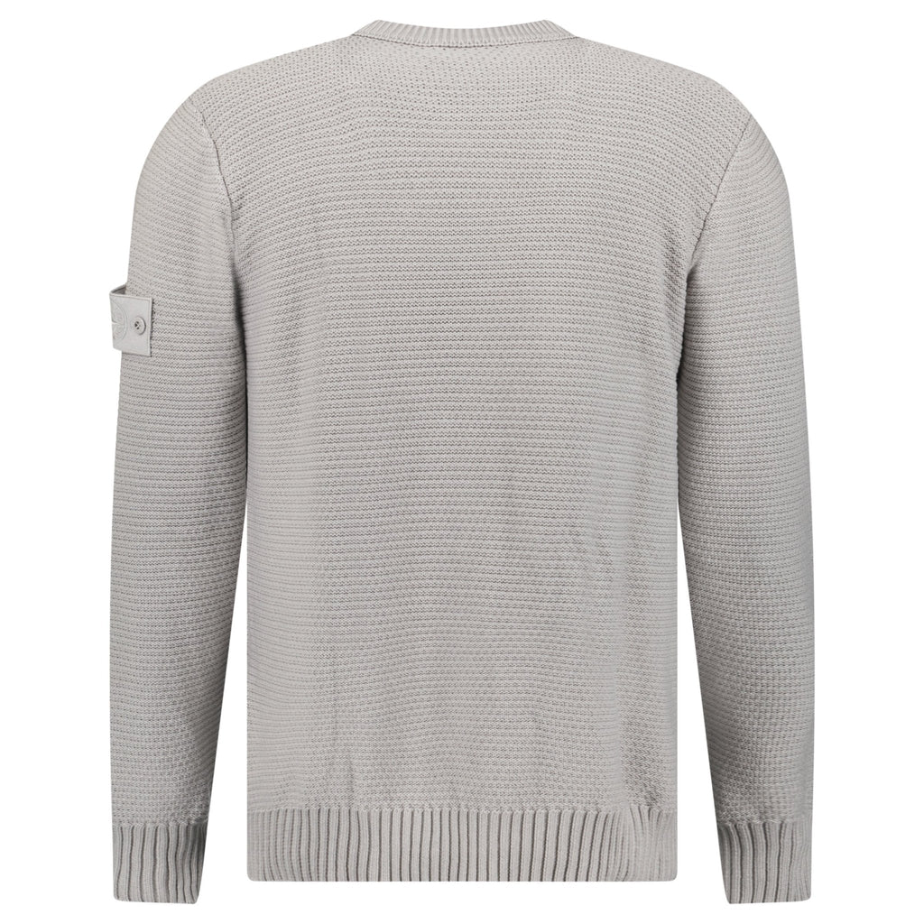 Stone Island Ghost Cotton Cashmere Crewneck Jumper in Dust Grey