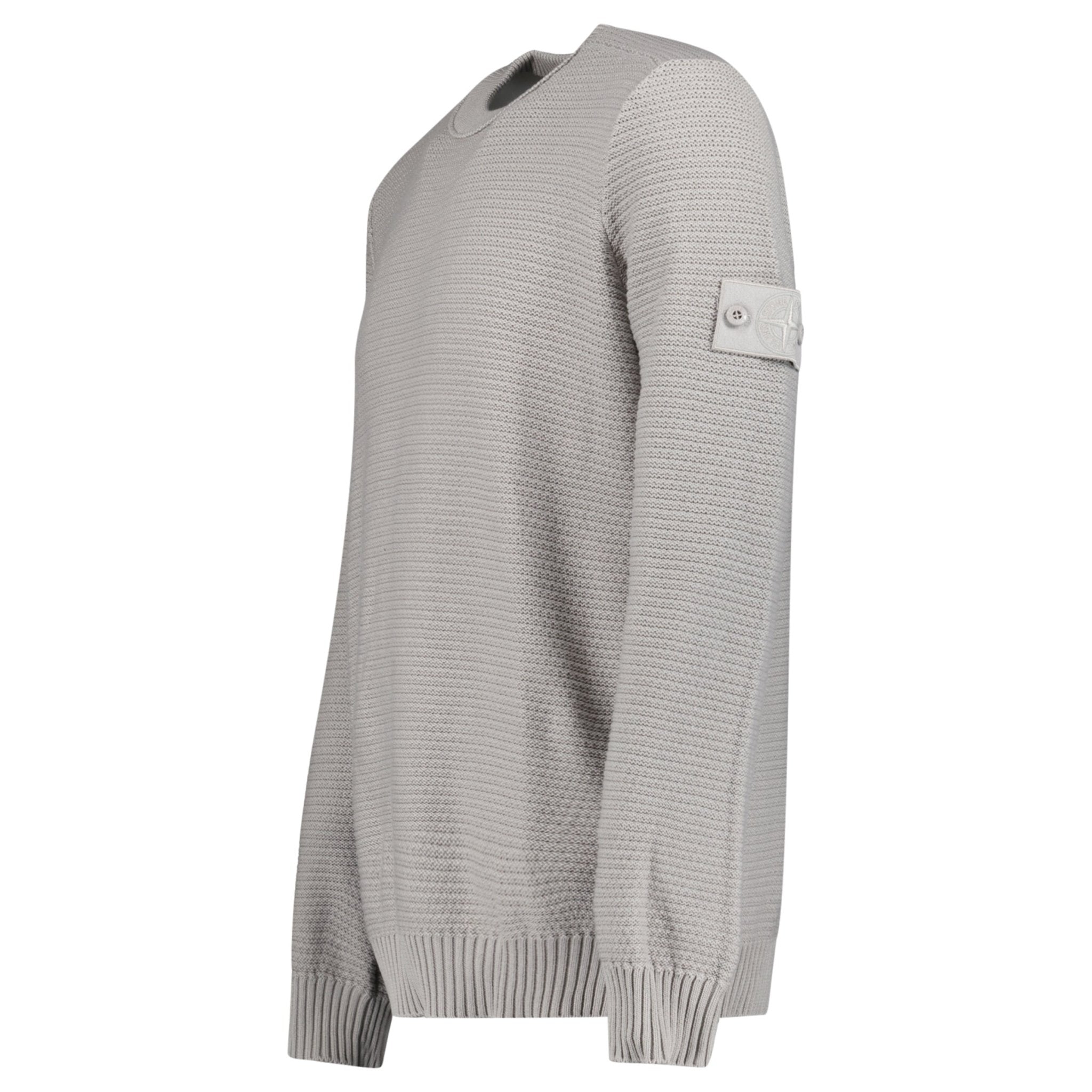 Stone Island Ghost Cotton Cashmere Crewneck Jumper in Dust Grey