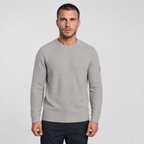 Stone Island Ghost Cotton Cashmere Crewneck Jumper in Dust Grey