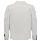 Stone Island Ghost Cotton Linen Canvas Overshirt in Dust Grey