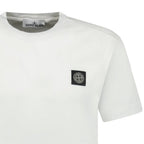 Stone Island Slim-Fit Short-Sleeve T-Shirt With Compass Patch White