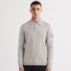 Stone Island Ghost Wool Polo-Shirt Dust Grey