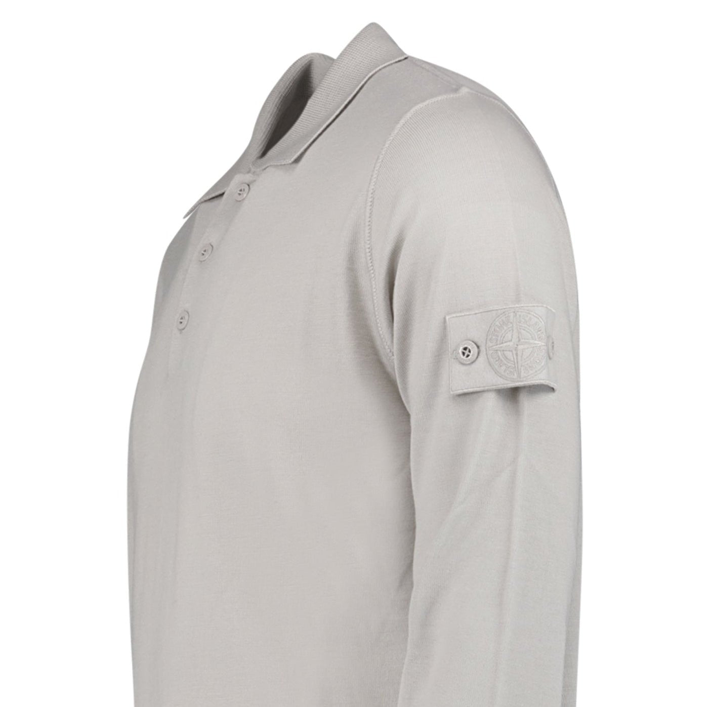 Stone Island Ghost Wool Polo-Shirt Dust Grey