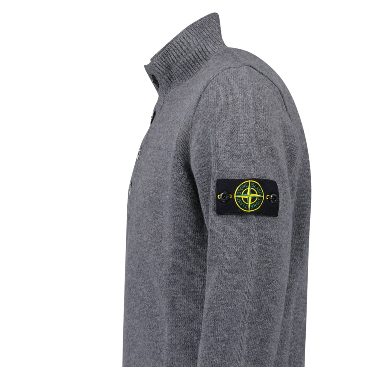Stone Island Half-Zip Jumper in Cement Grey