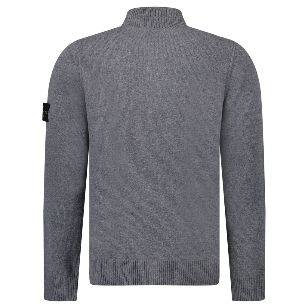 Stone Island Half-Zip Jumper in Cement Grey