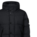 Stone Island Hooded Down Crinkle Reps NY Jacket in Black