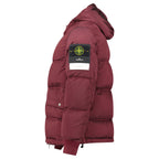 Stone Island Hooded ECONYL®  Down Parka in Burgundy