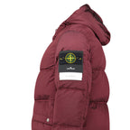 Stone Island Hooded ECONYL®  Down Parka in Burgundy