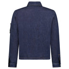 Stone Island Indigo Denim-Rinsed Coach Jacket in Blue Rinse