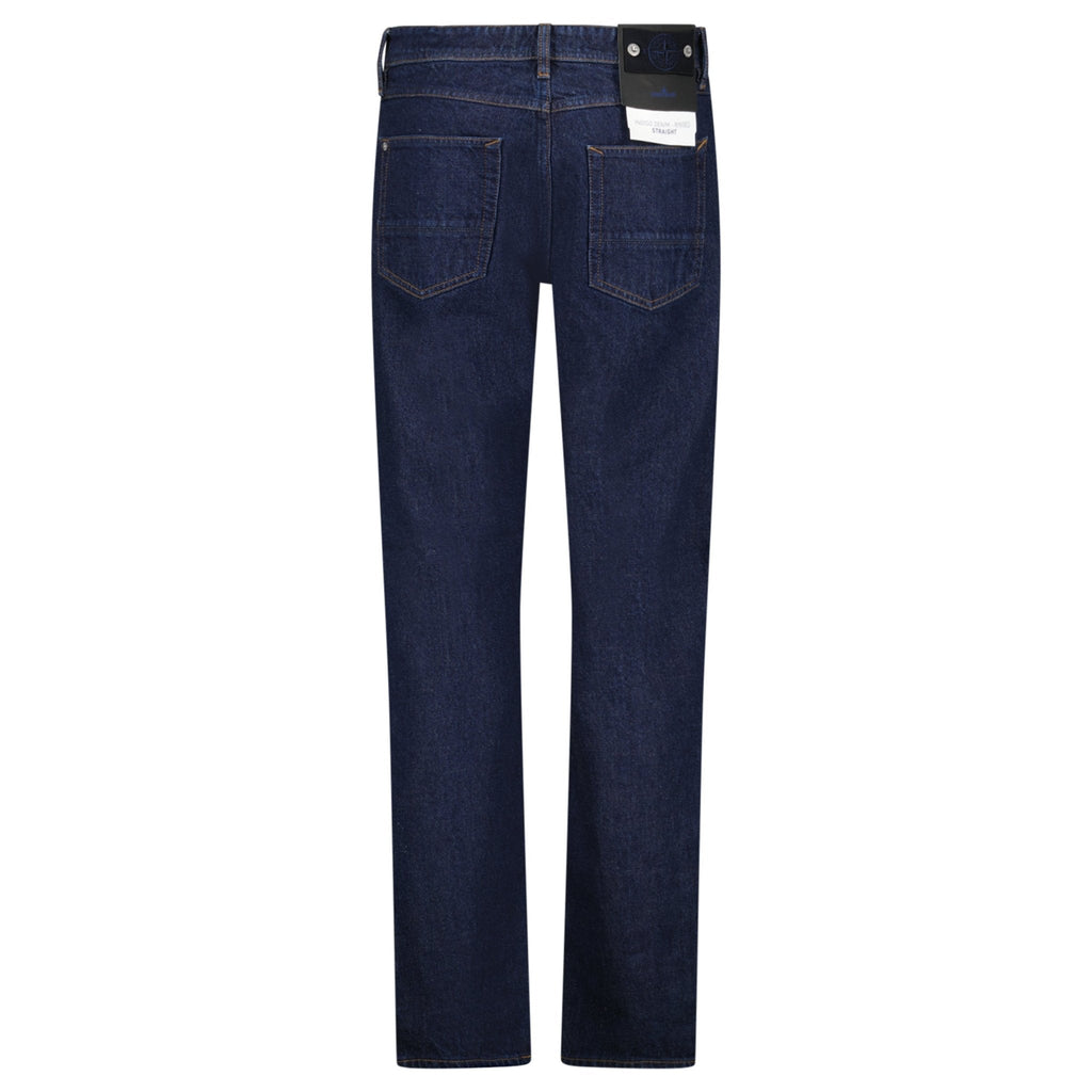 Stone Island Indigo Denim-Rinsed Jeans in Blue