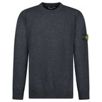 Stone Island Lambswool Crewneck Jumper in Grey