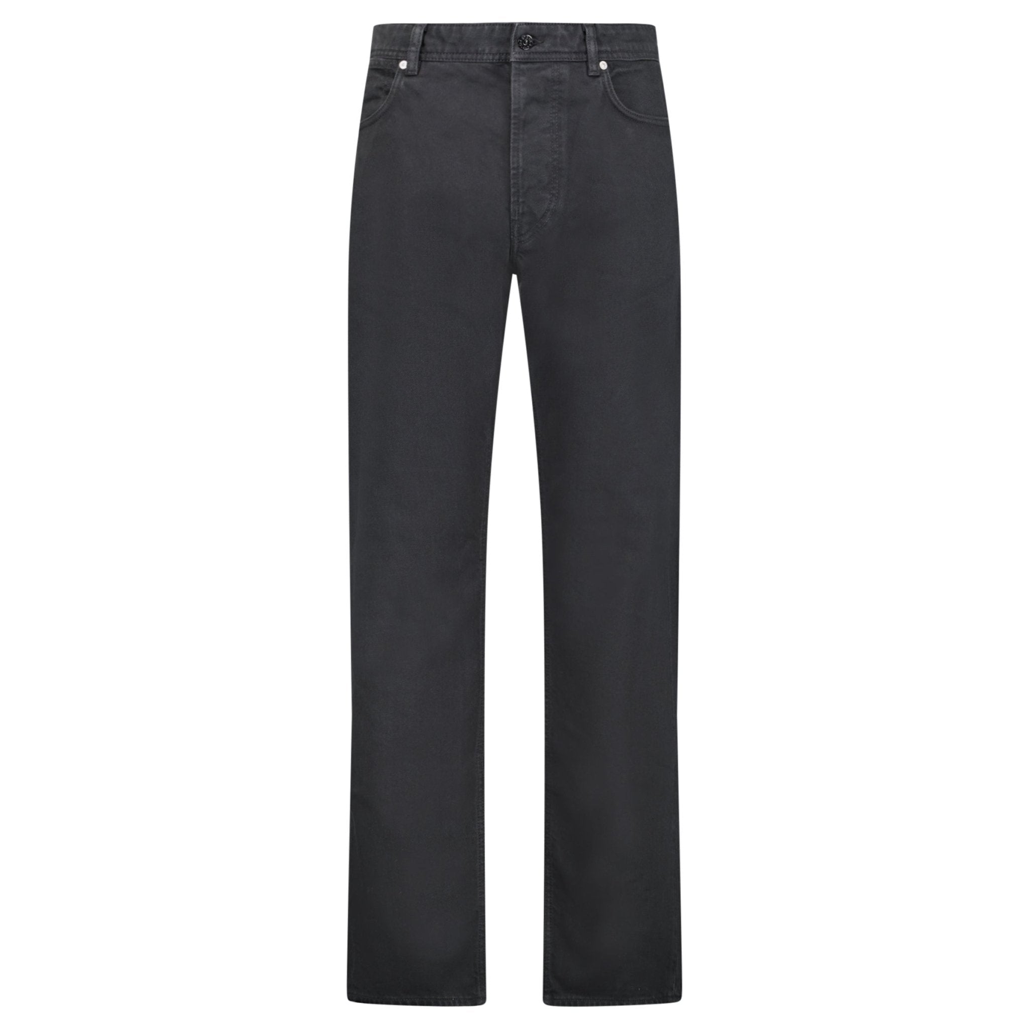 Stone Island Light Bull Denim-TC Five-Pocket Jeans in Black