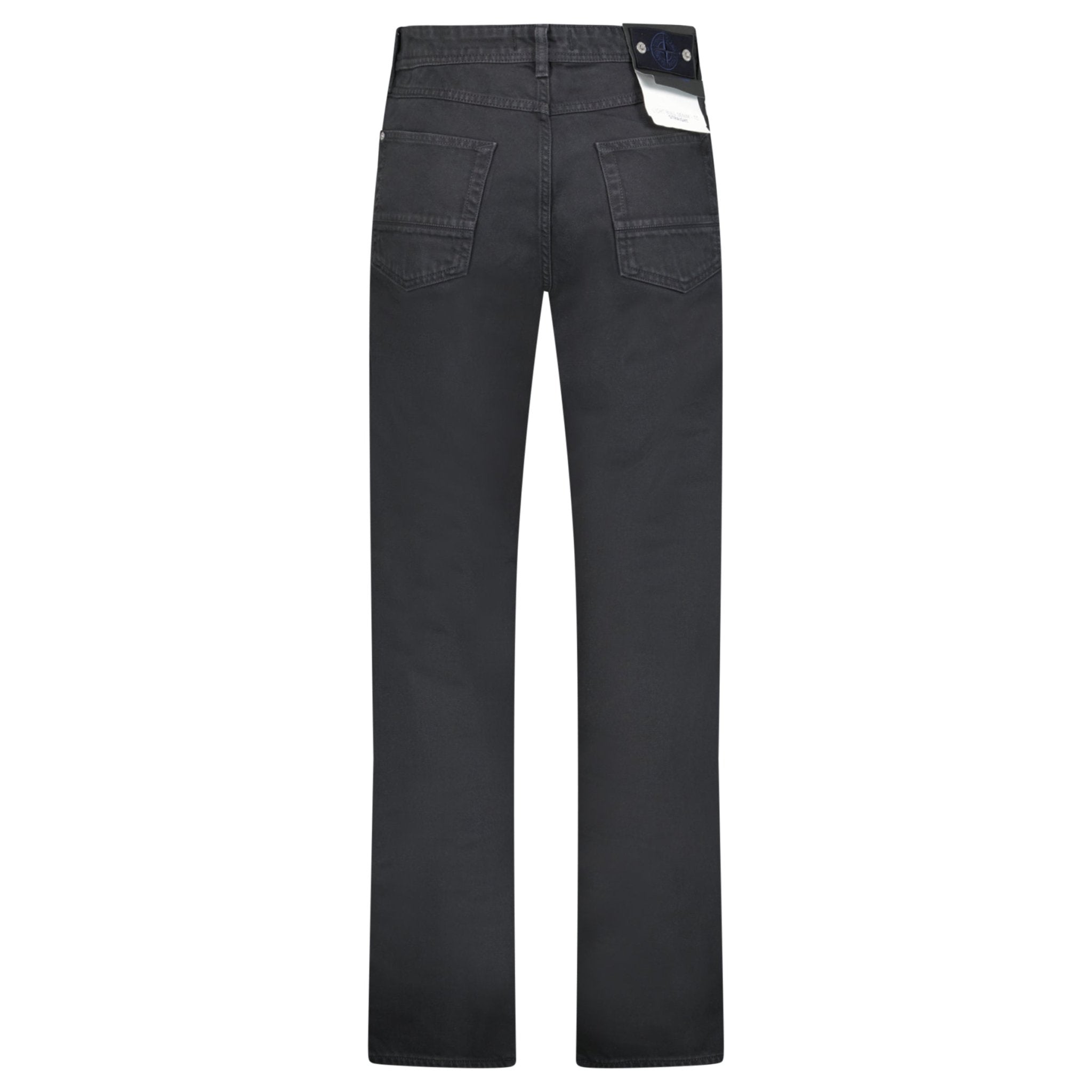 Stone Island Light Bull Denim-TC Five-Pocket Jeans in Black