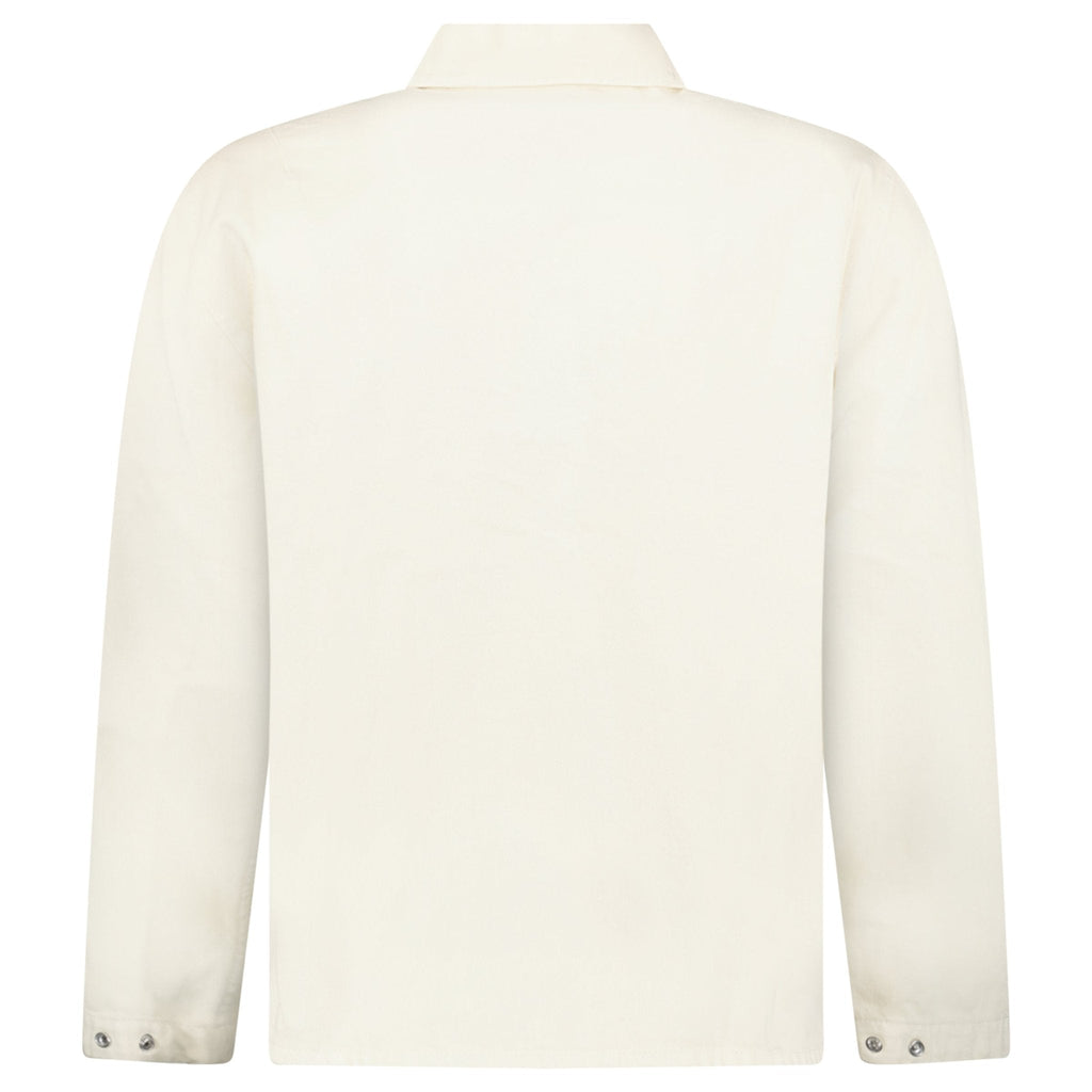 Stone Island Light Bull Denim-TC Overshirt in Ivory