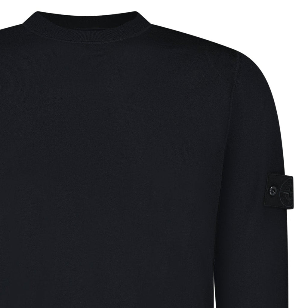 Stone Island Light Pure RWS Wool Ghost Jumper in Black