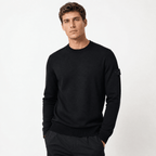Stone Island Light Pure RWS Wool Ghost Jumper in Black