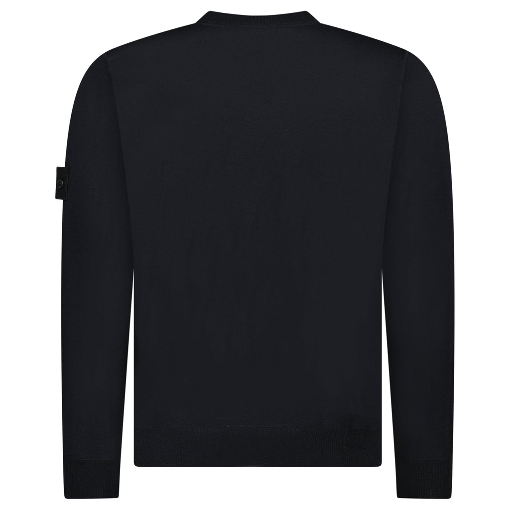 Stone Island Light Pure RWS Wool Ghost Jumper in Black