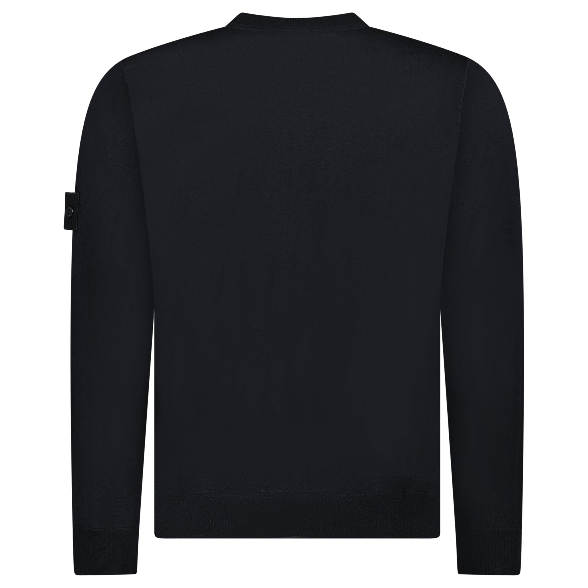 Stone Island Light Pure RWS Wool Ghost Jumper in Black