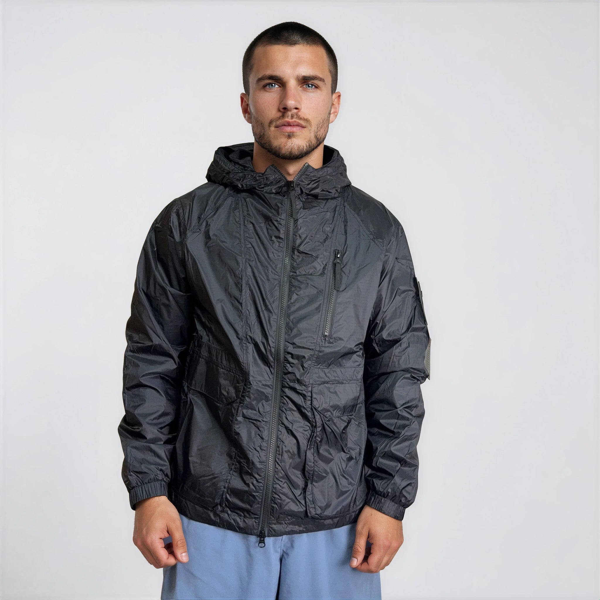 Stone Island Light Ripstop Cordura Advanced Fabrics Jacket in Navy