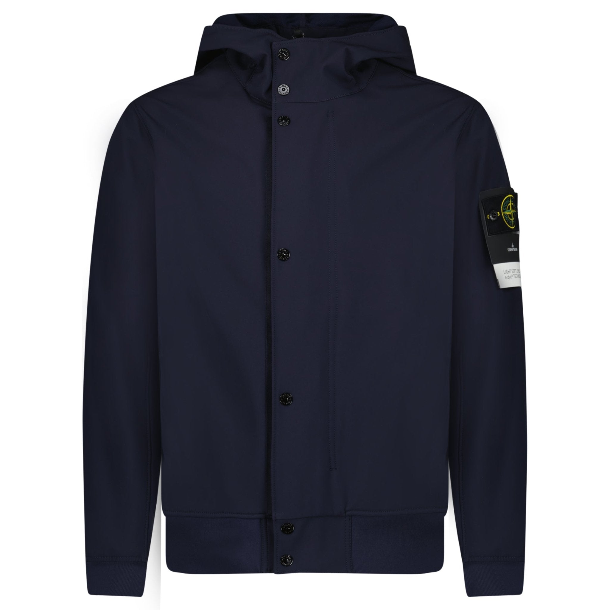 Stone Island Light Soft Shell-R e.dye Jacket in Navy