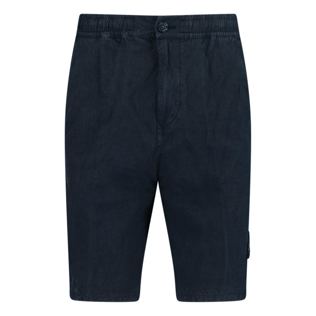 Stone Island Lino Nylon Tela-Tc Bermuda Comfort Shorts Navy