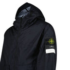Stone Island Membrana 3L TC Hooded Jacket in Navy