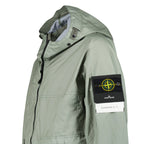Stone Island Membrana 3L TC Hooded Jacket in Sage Green