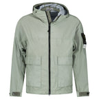 Stone Island Membrana 3L TC Hooded Jacket in Sage Green