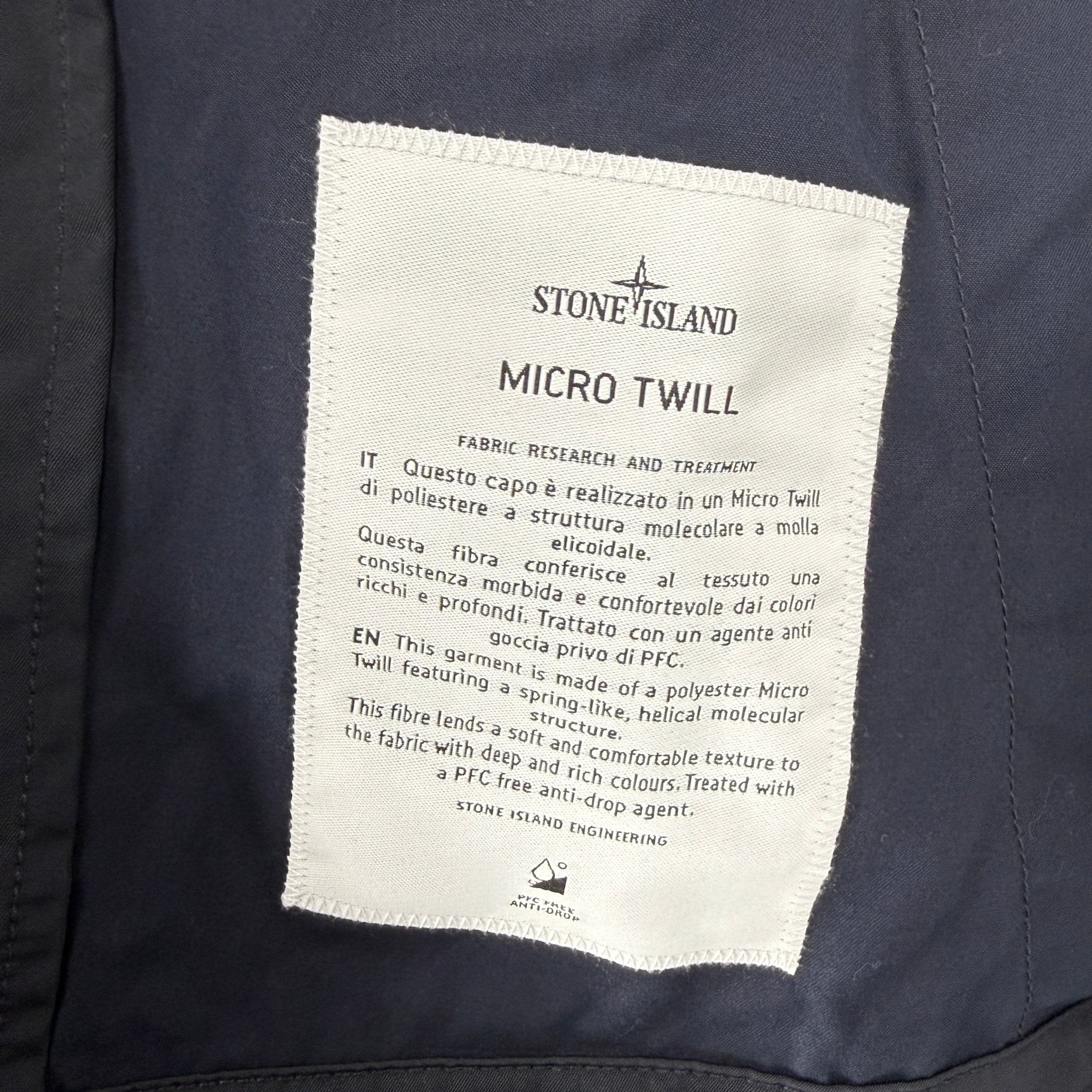 Stone Island Micro Twill Jacket in Navy