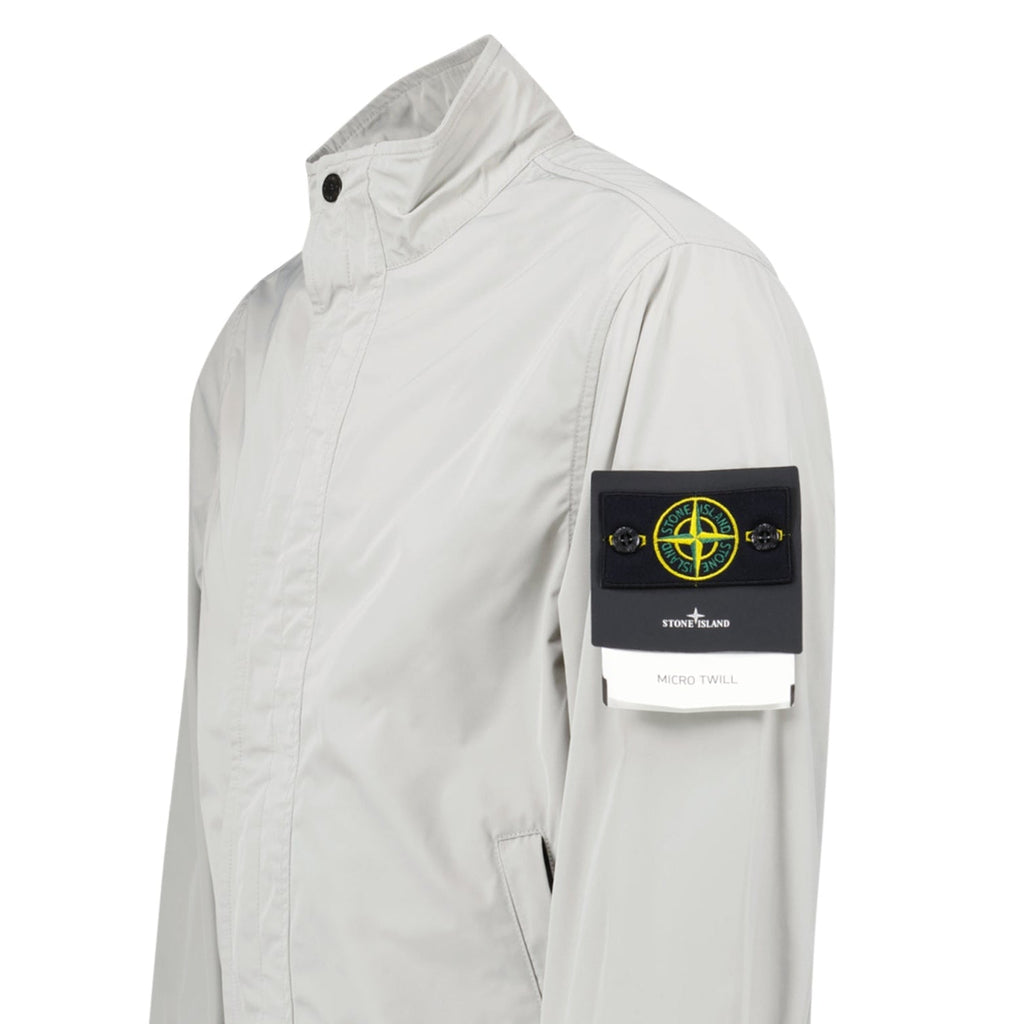 Stone Island Micro Twill Jacket in Pearl Grey