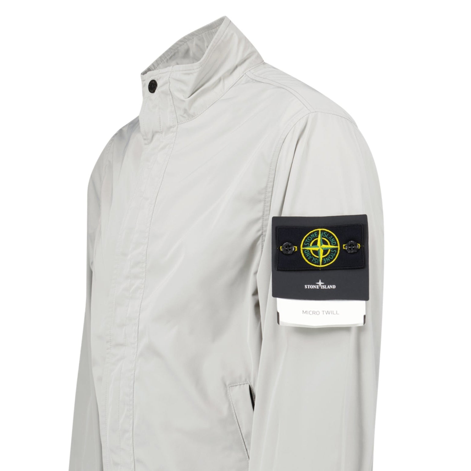 Stone Island Micro Twill Jacket in Pearl Grey