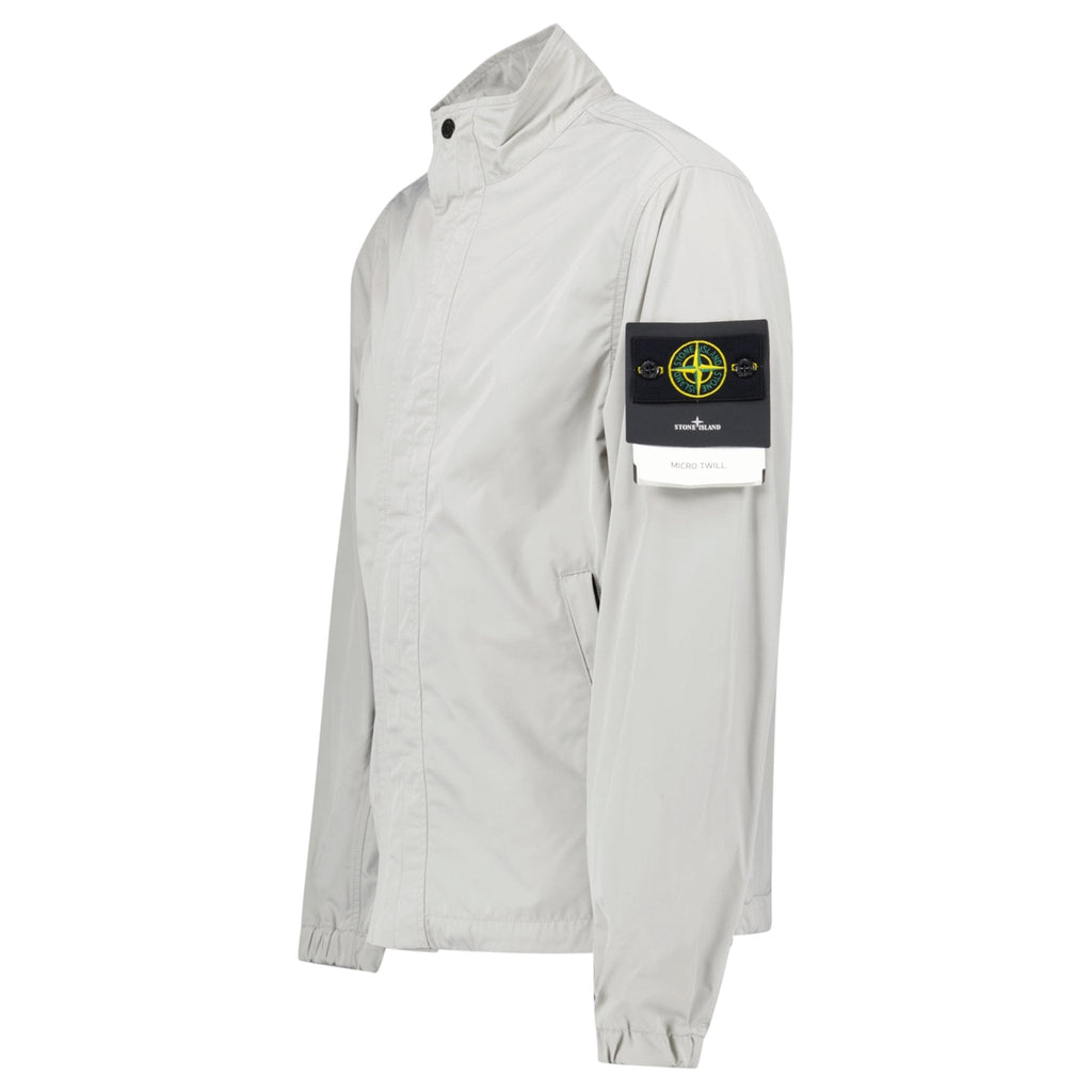 Stone Island Micro Twill Jacket in Pearl Grey