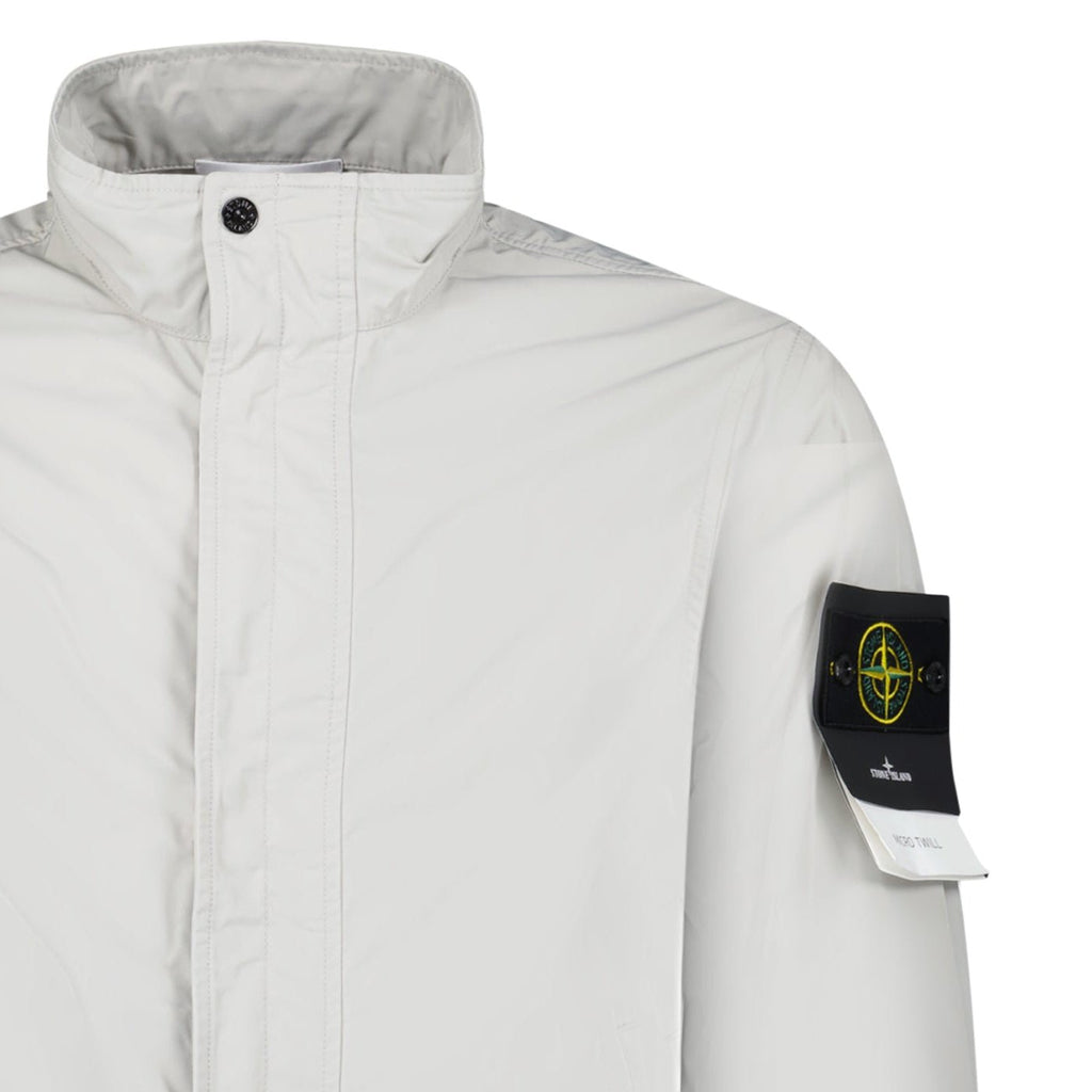 Stone Island Micro Twill Jacket in Pearl Grey