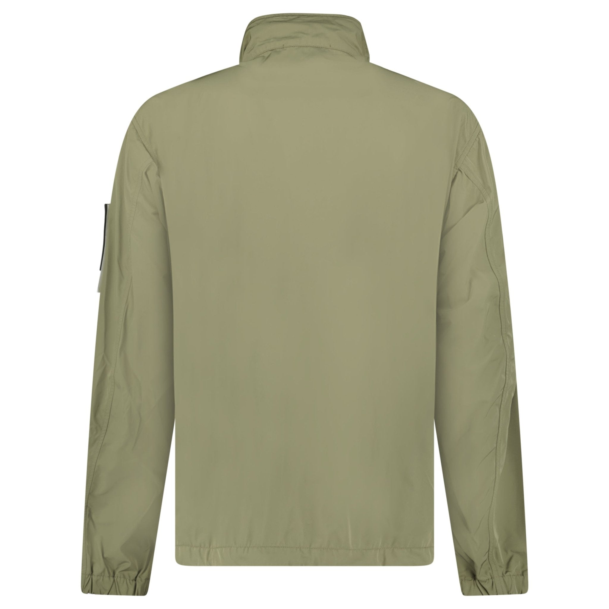 Stone Island Micro Twill Stand Collar Jacket in Military Green